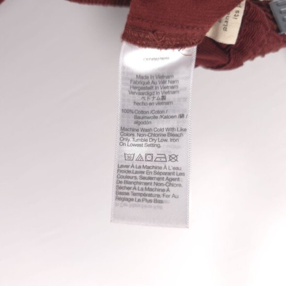 MADEWELL Huston Corduroy Zip Elastic Waist Straight Crop Pants COTTON Size SMALL - Picture 13 of 13